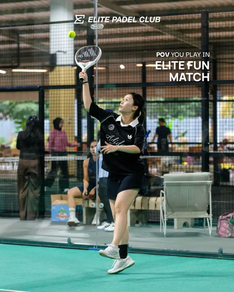 Player hitting an overhead