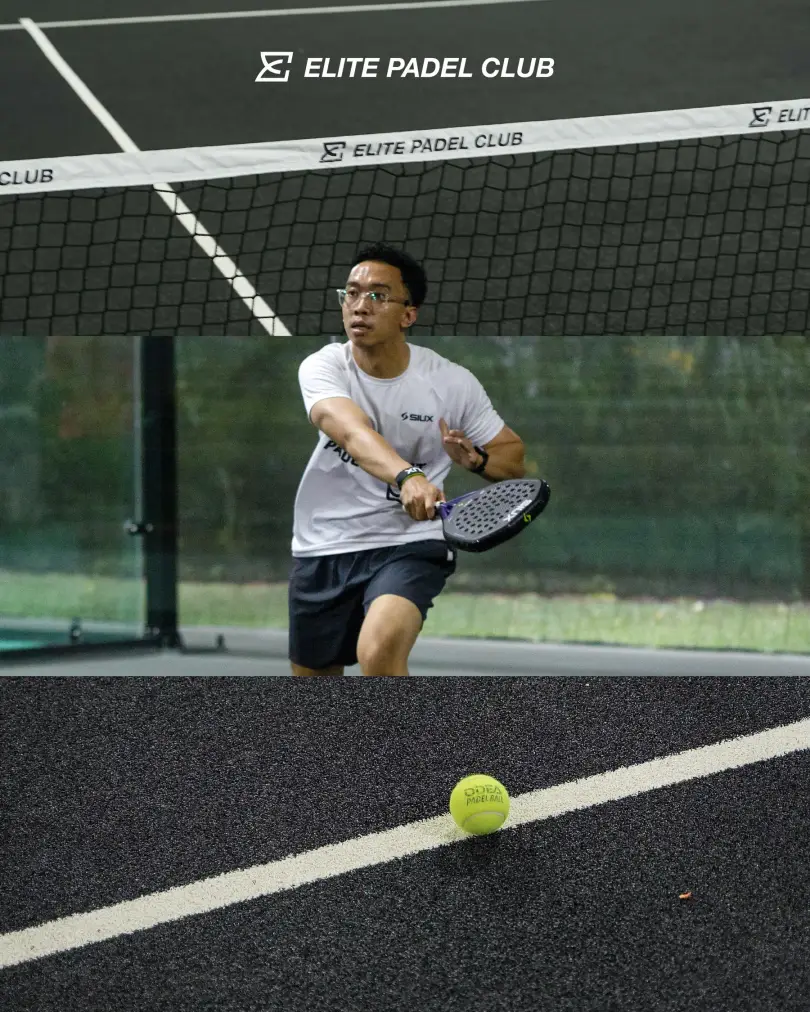 Player reaching low on black turf