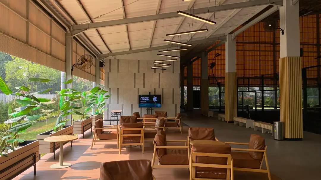 Lounge by the greenery